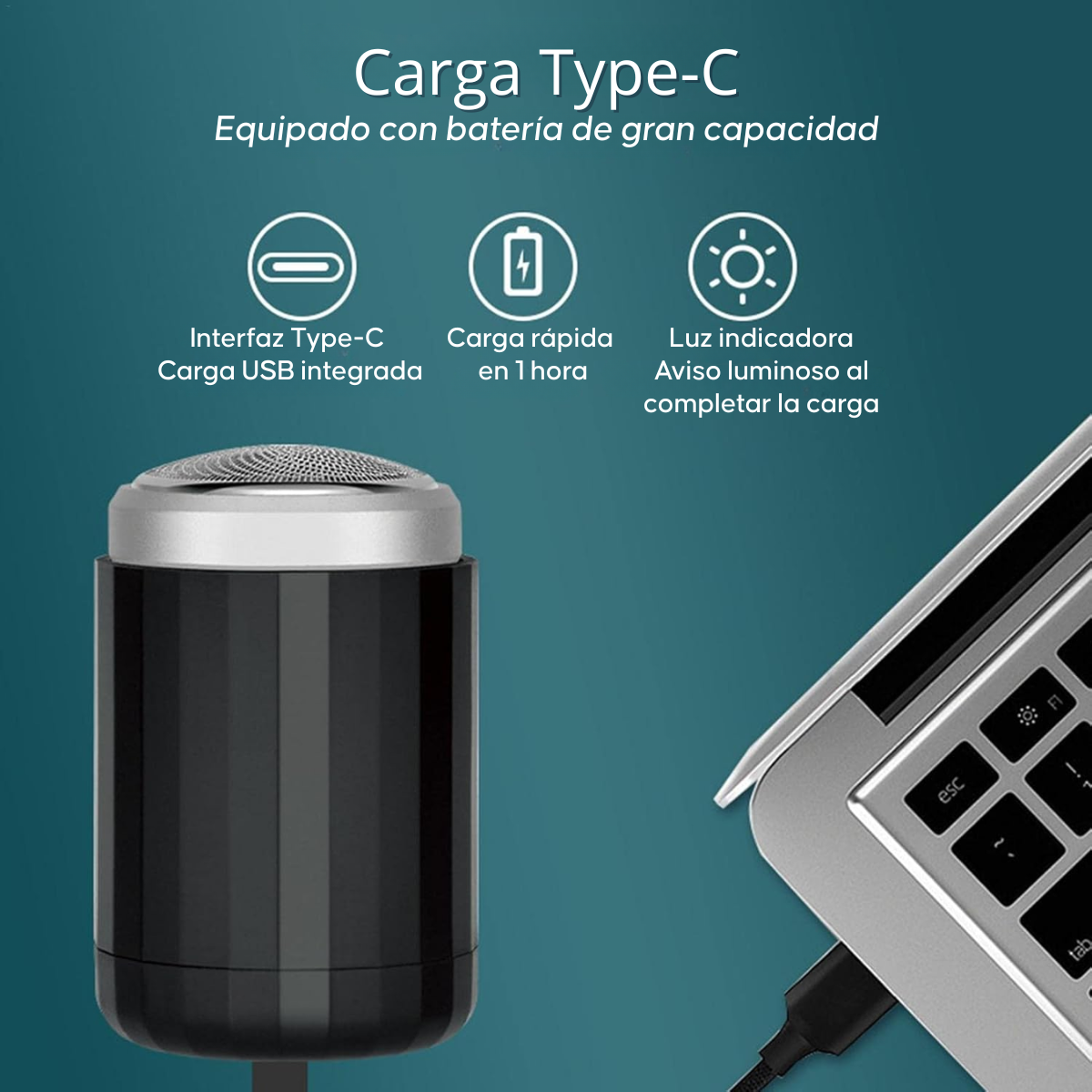 Maquina De Afeitar Hombre Barba Inalambrica Sk 3003-3