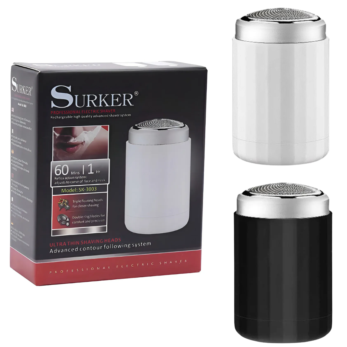 Maquina De Afeitar Hombre Barba Inalambrica Sk 3003-5