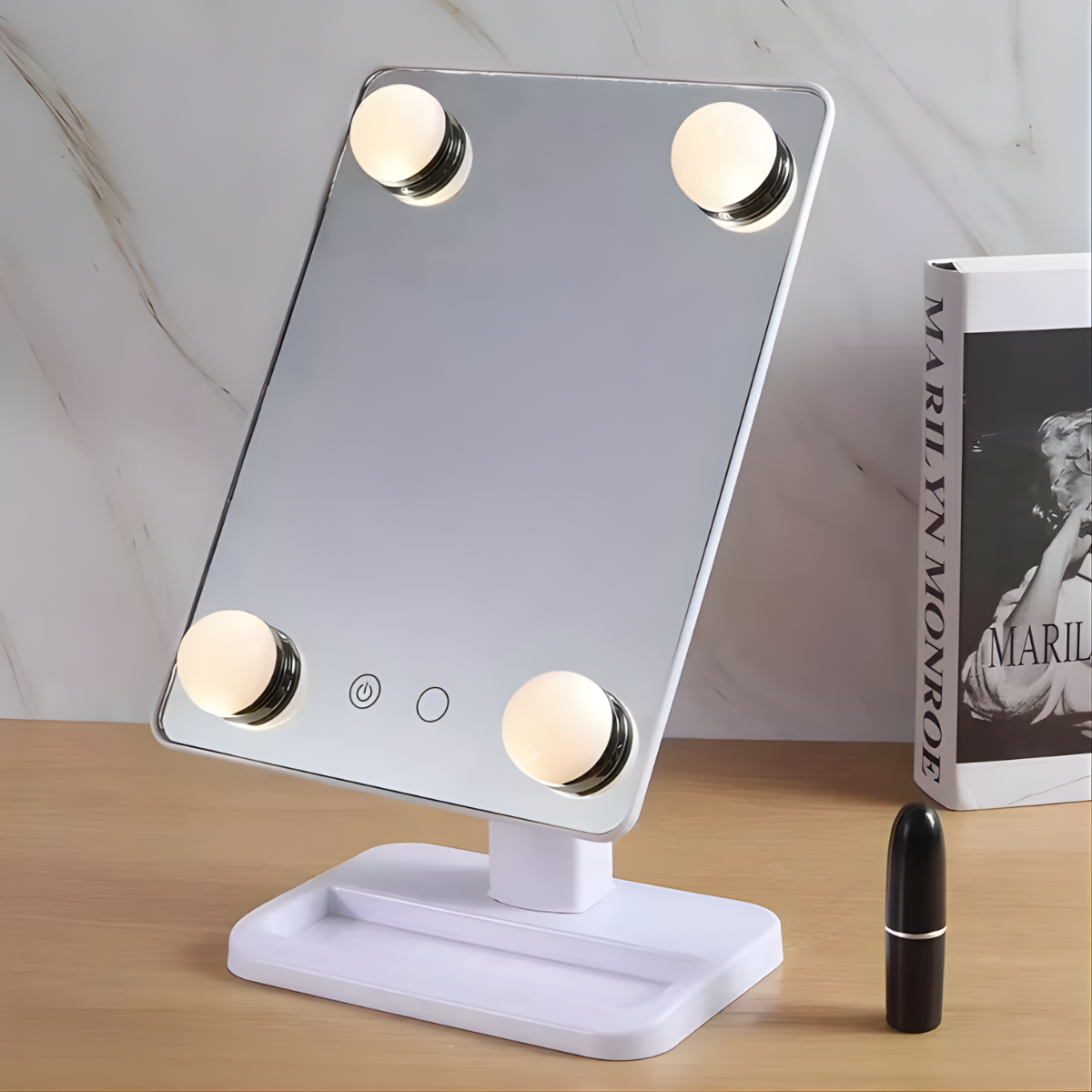 Espejo Maquillaje Tocador Con Luz Led Sensor Tactil 360-3