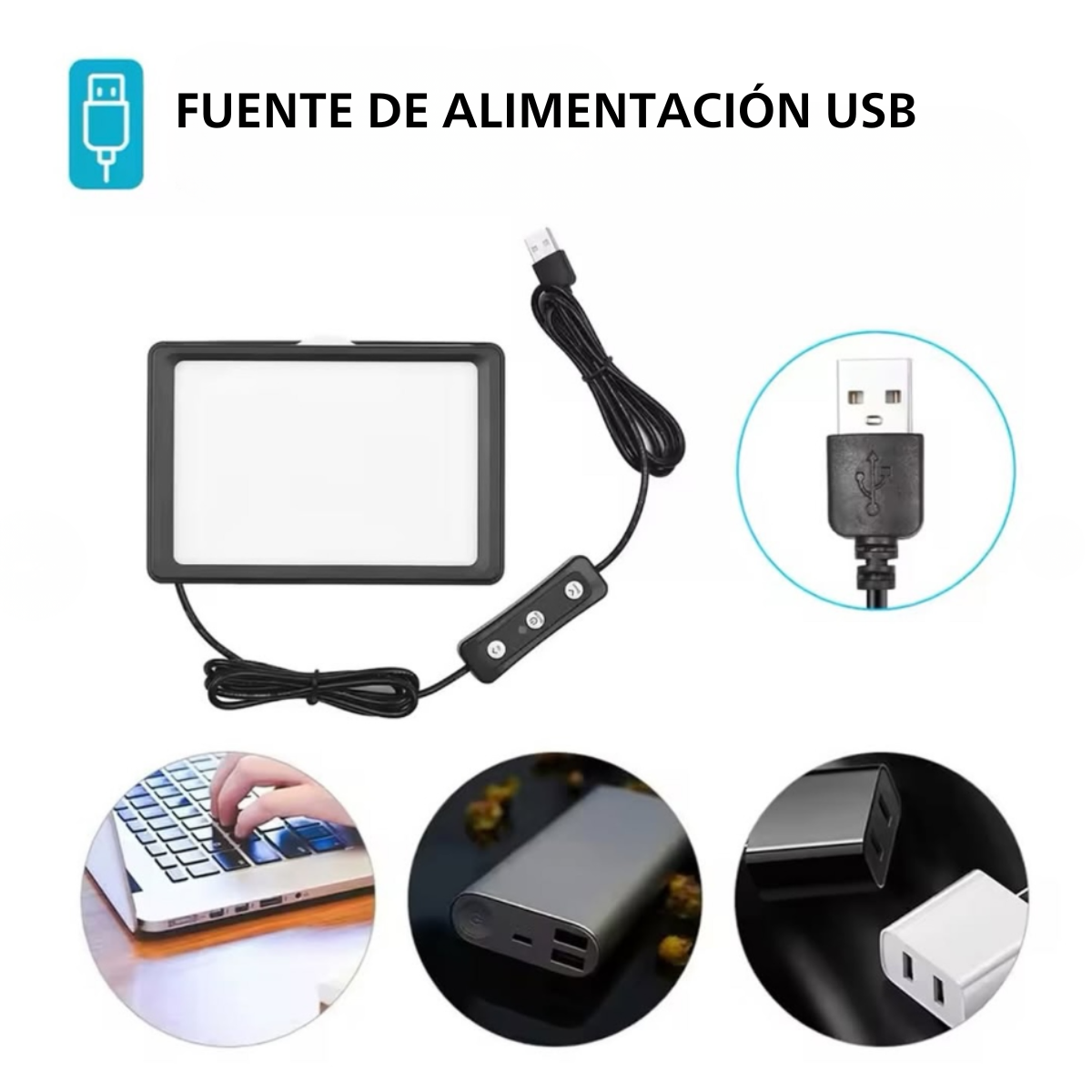 Panel Luz Led FotografIa Video Recargable Filtros Colores-3
