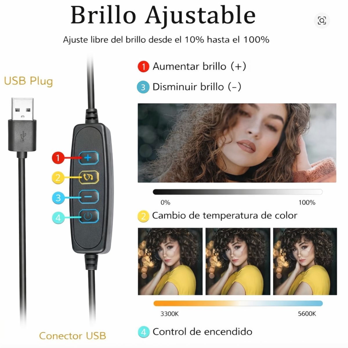 Panel Luz Led FotografIa Video Recargable Filtros Colores-4