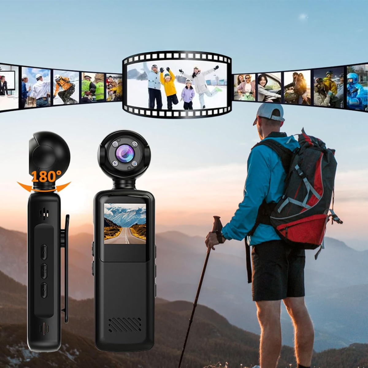 Mini Camara Portatil Wifi Bodycam Hd Con Pantalla-6