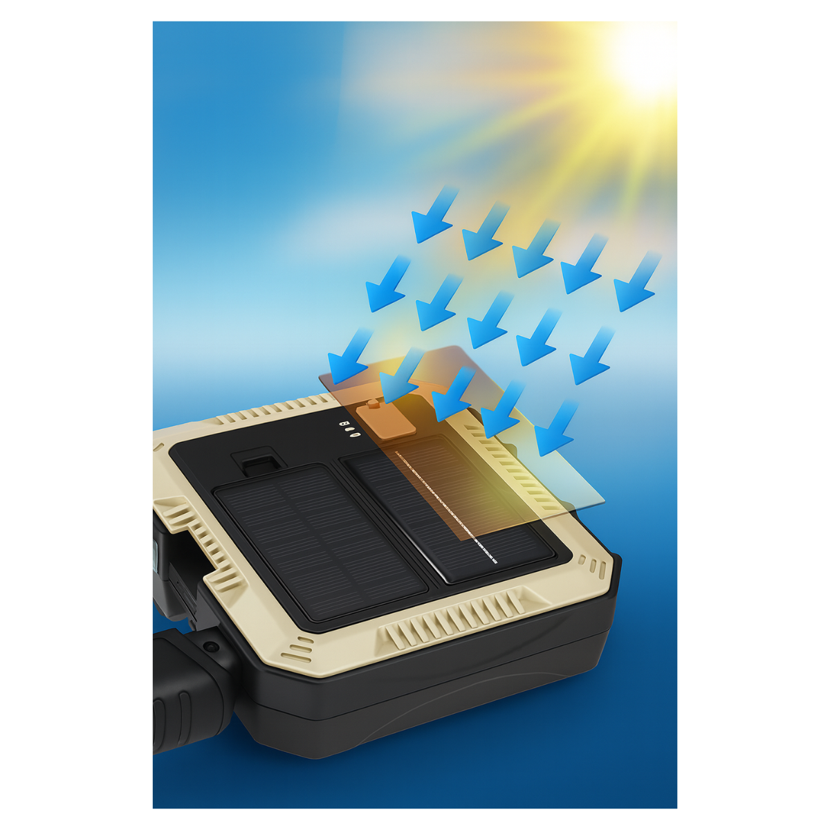 Linterna Solar Usb Portátil + Kit De Herramientas +Powerbank-4