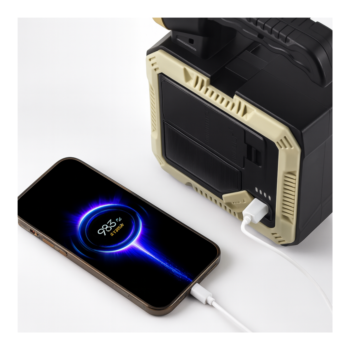 Linterna Solar Usb Portátil + Kit De Herramientas +Powerbank-5