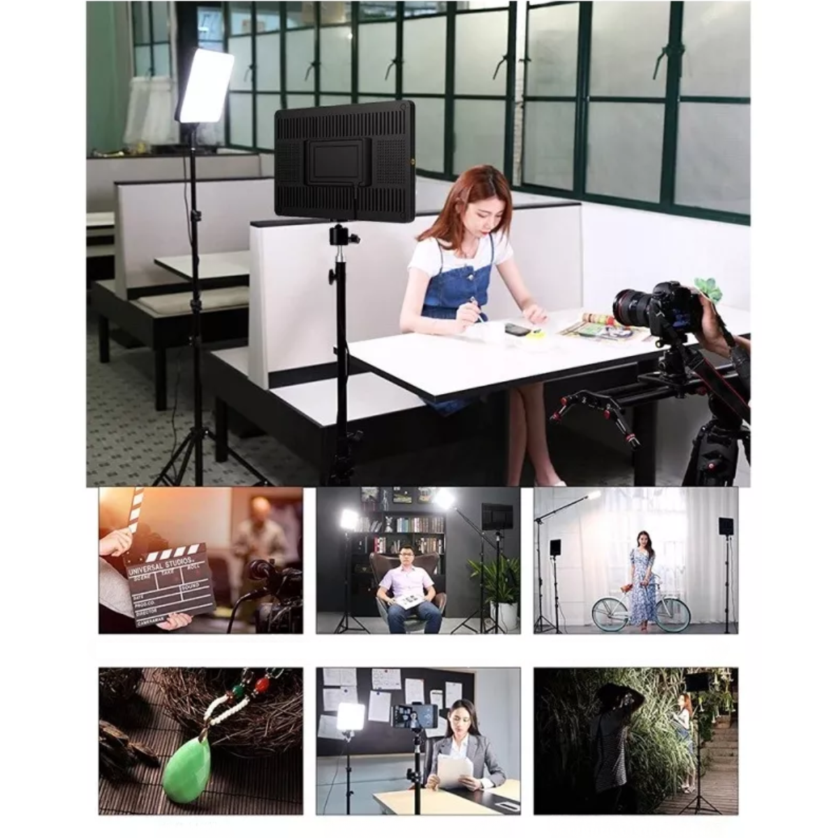 Panel Foco Luz Led Fotografia Profesional Calida Fria Neutra-4