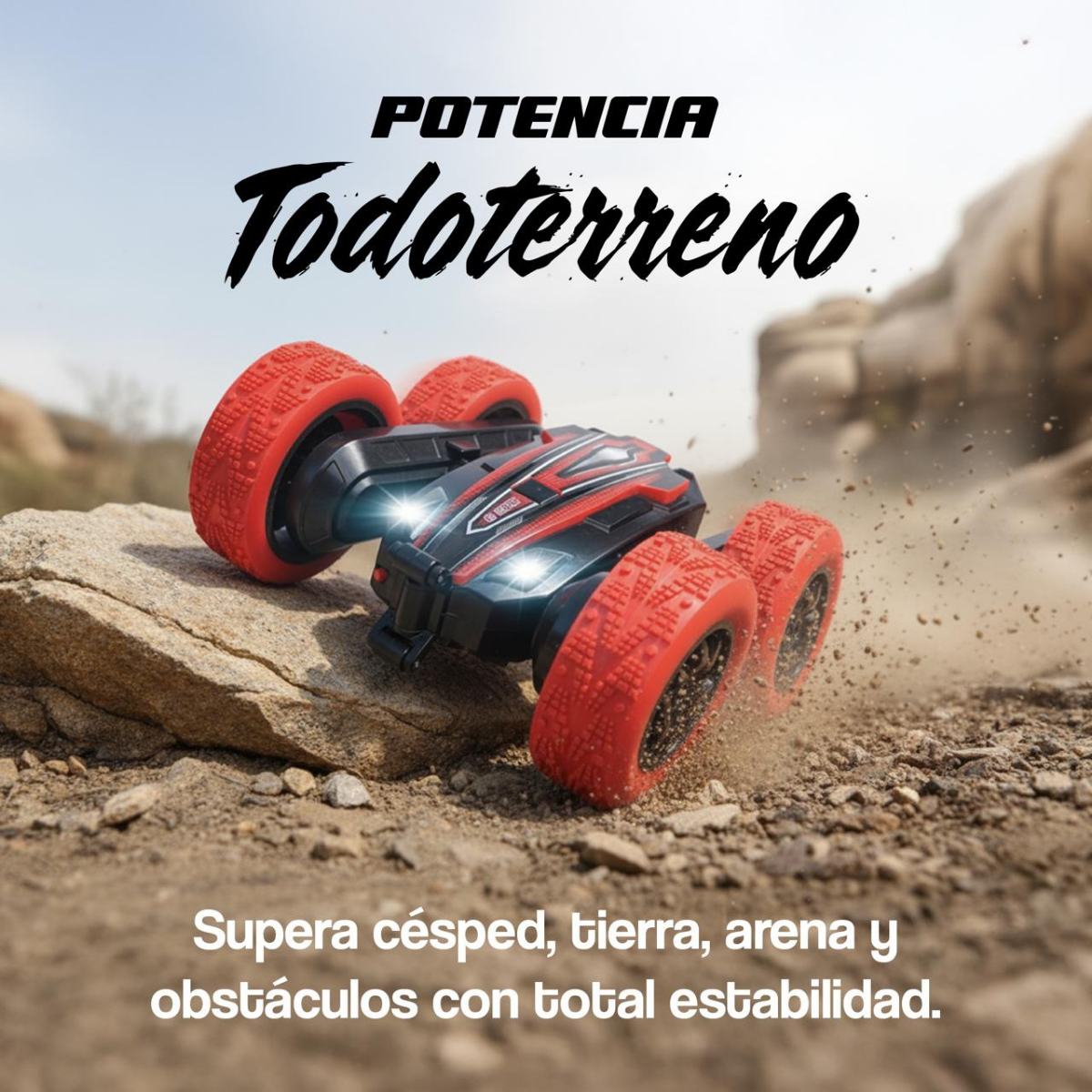 Auto Control Remoto Todo Terreno + Pulsera Control Mano-6