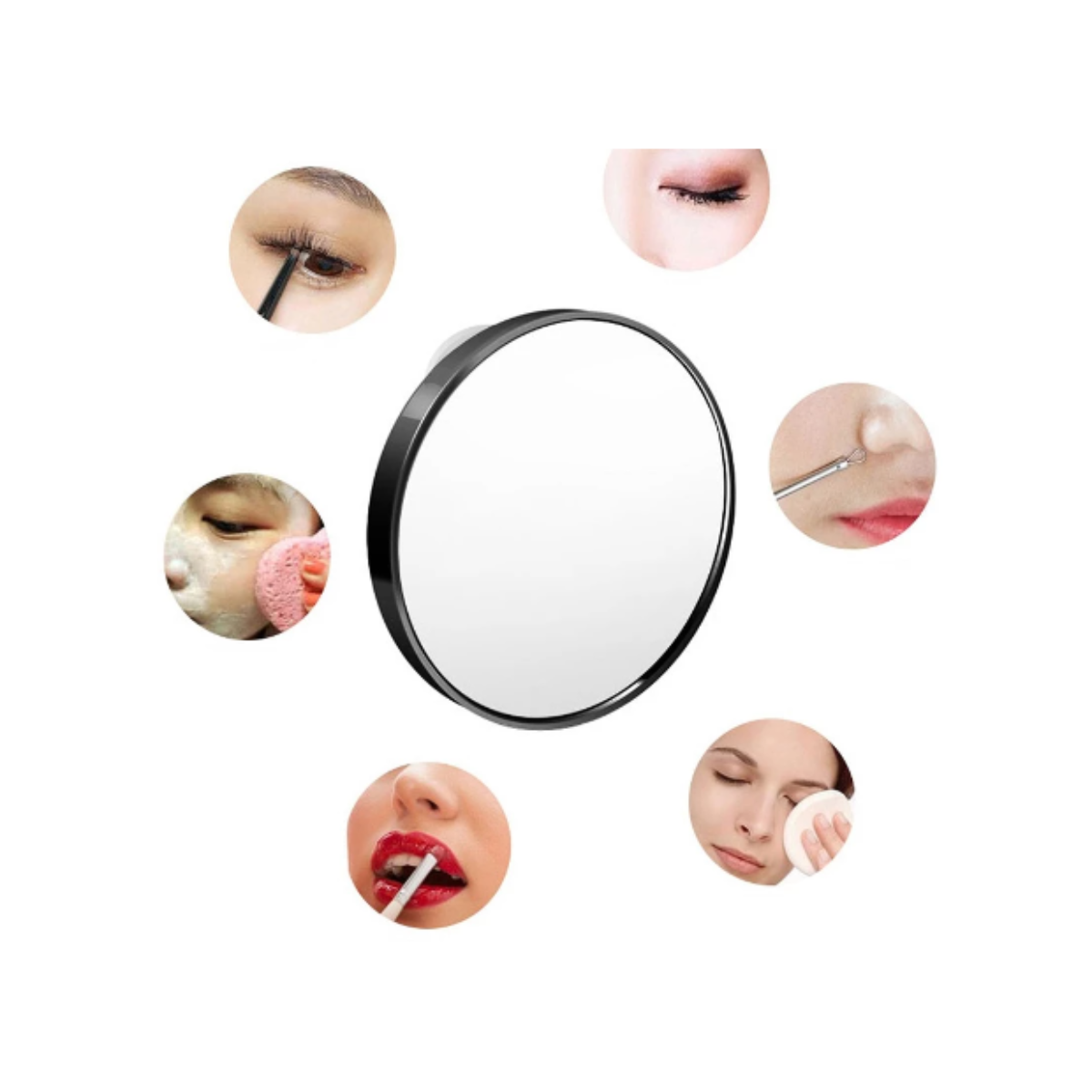 Espejo Con Aumento X3 Portátil Para Rostro Maquillaje-2