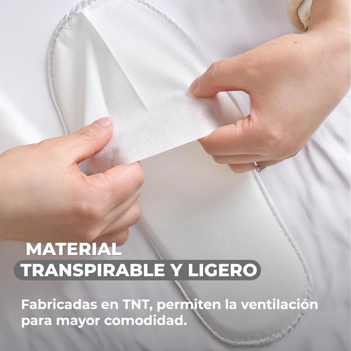 Par Pantuflas Desechables Gruesas Antideslizantes Hotel Spa-3
