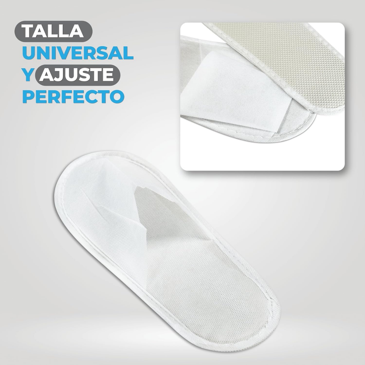 Par Pantuflas Desechables Gruesas Antideslizantes Hotel Spa-6