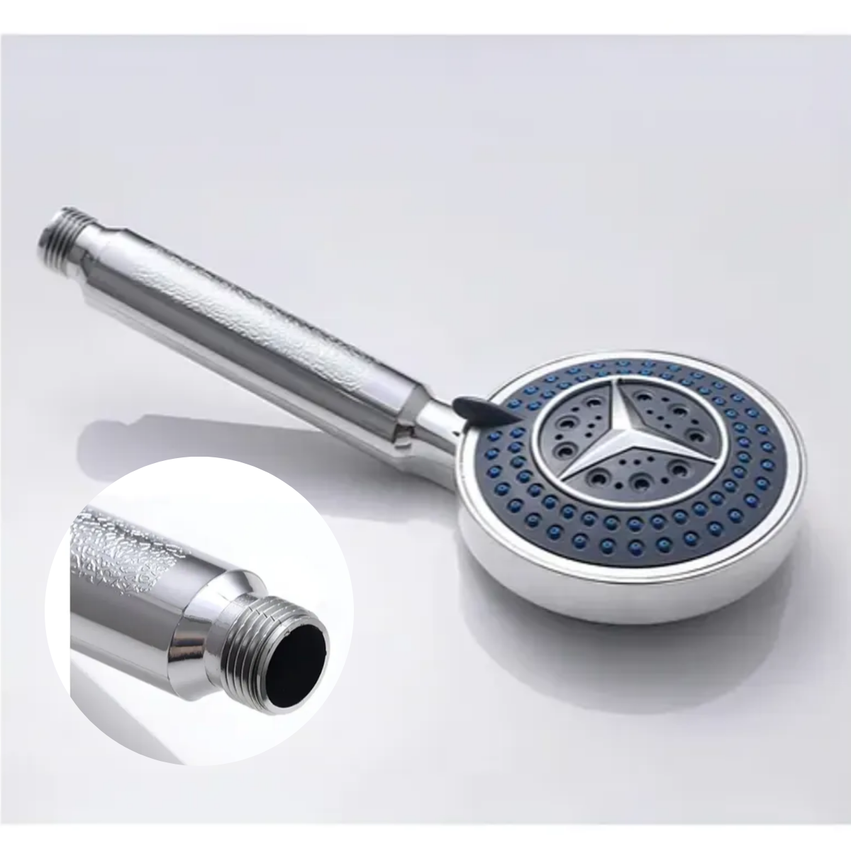 Kit De Ducha Completo Cabezal Circular Soporte Flexible 1 5m-2