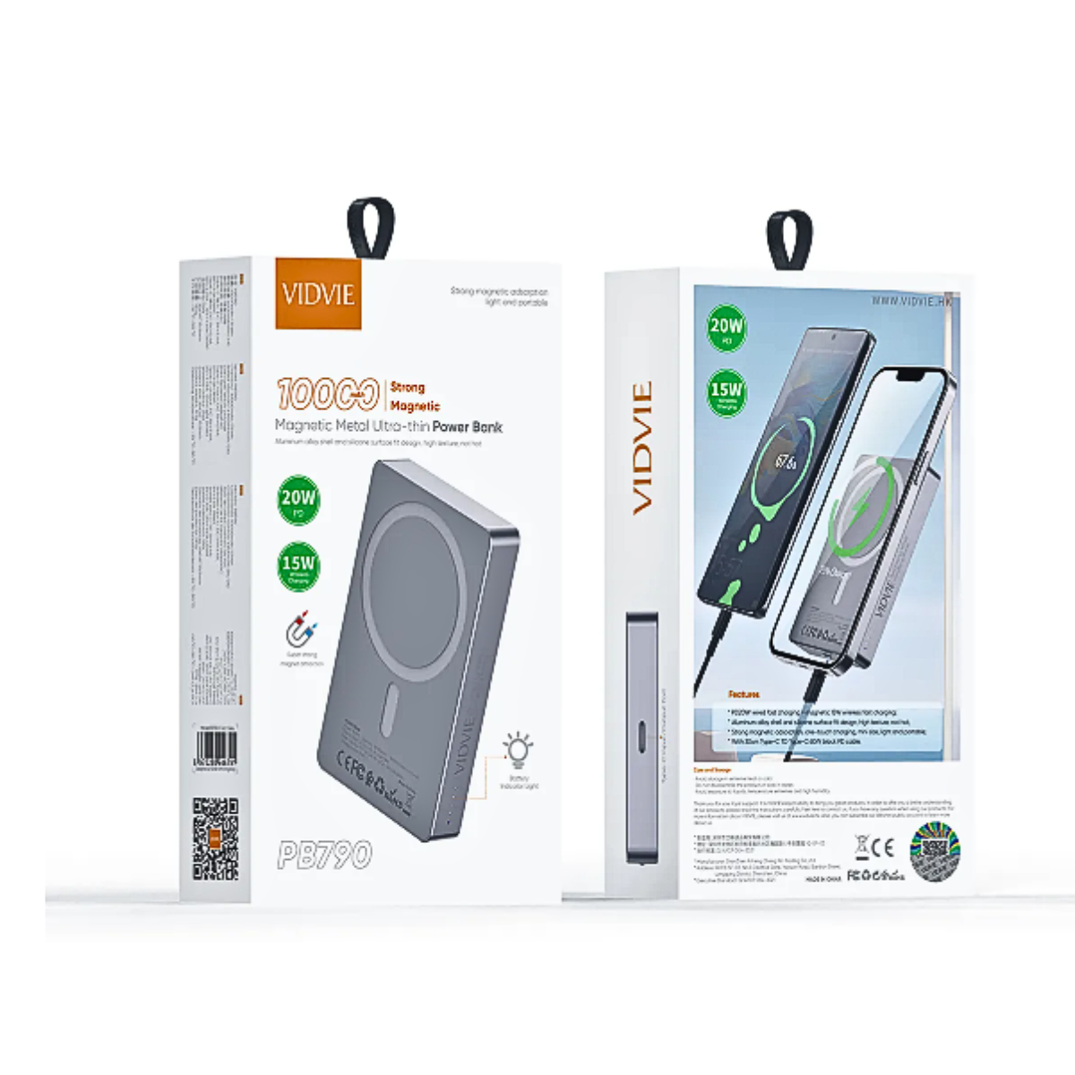 Cargador Magnético Portátil Powerbank 10000mah iPhone Gris-2