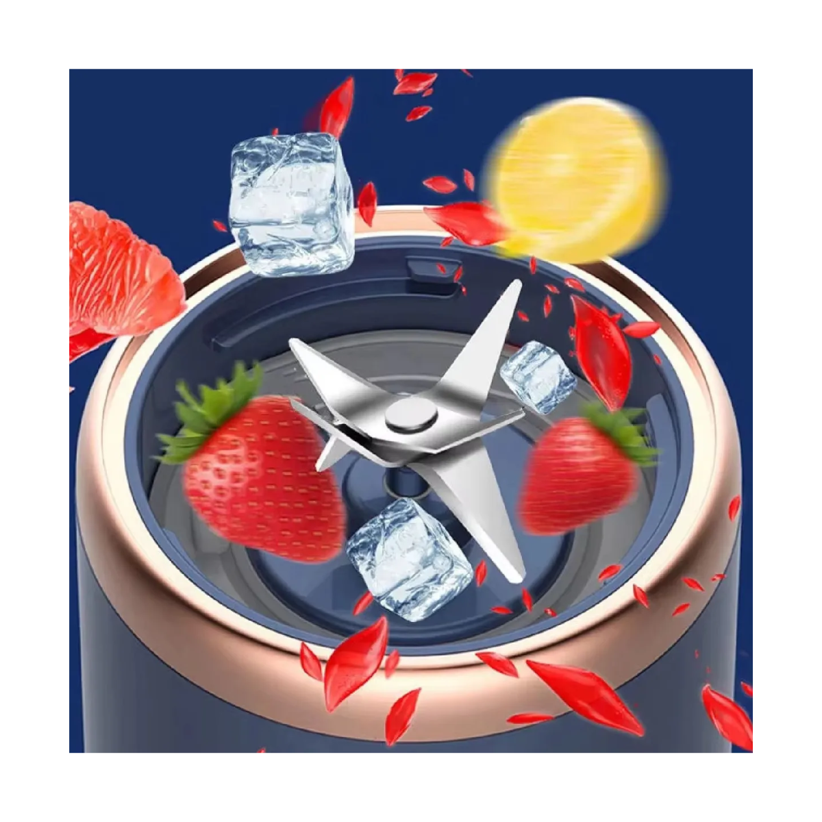 Mini Mezclador Batidor Inalámbrico Portátil + Vaso 400ml-4