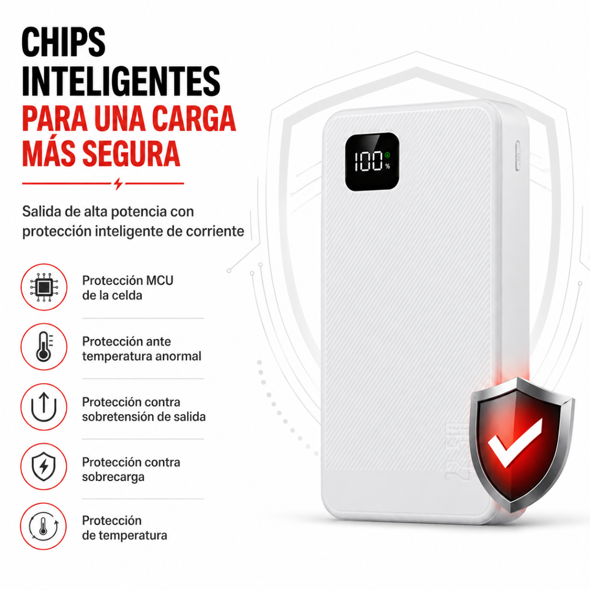 Power Bank 40000mah Carga Portatil Y Rapida 22 5w 4 Cables-3