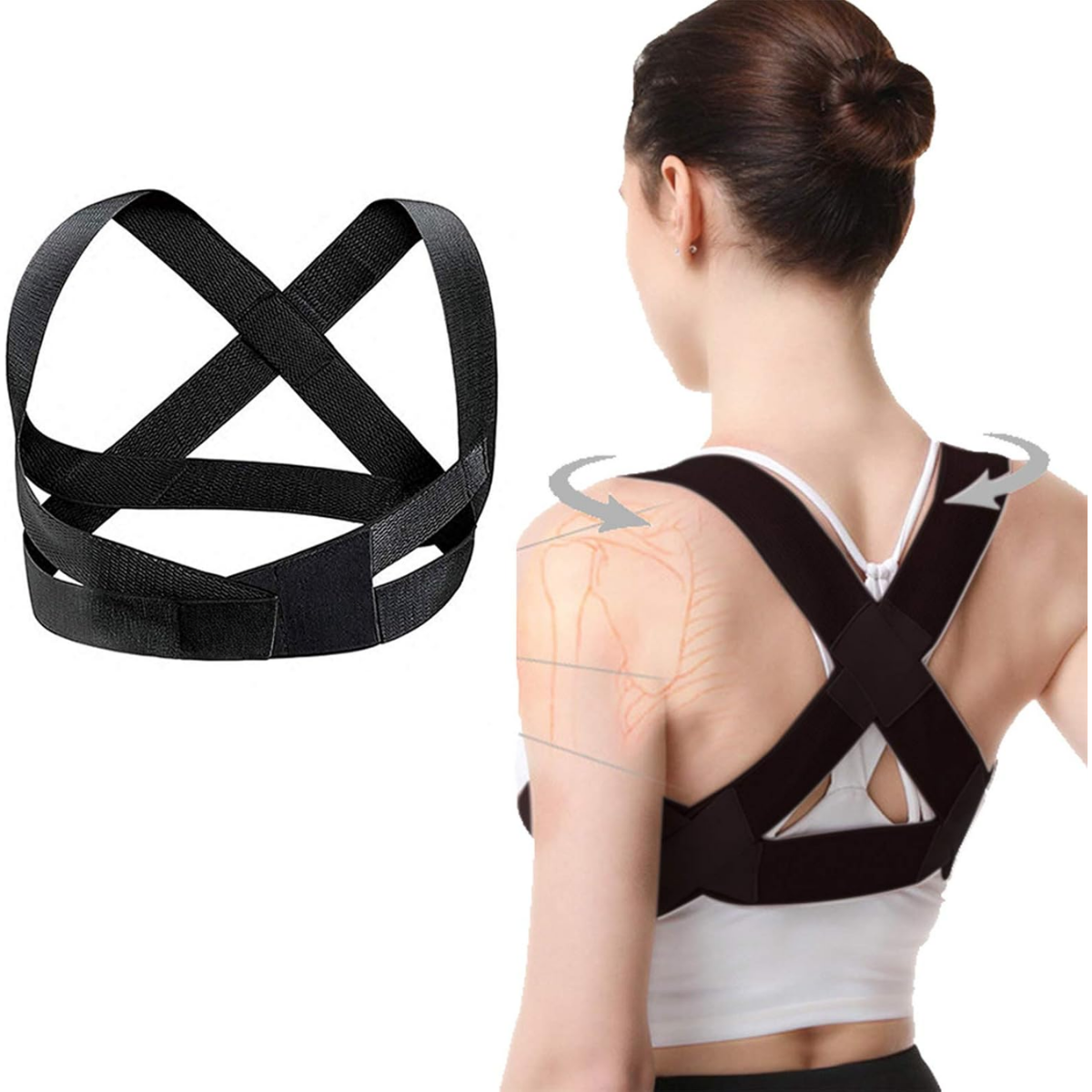 Corrector De Postura Espalda Ajustable Correct Belt Talla S-1