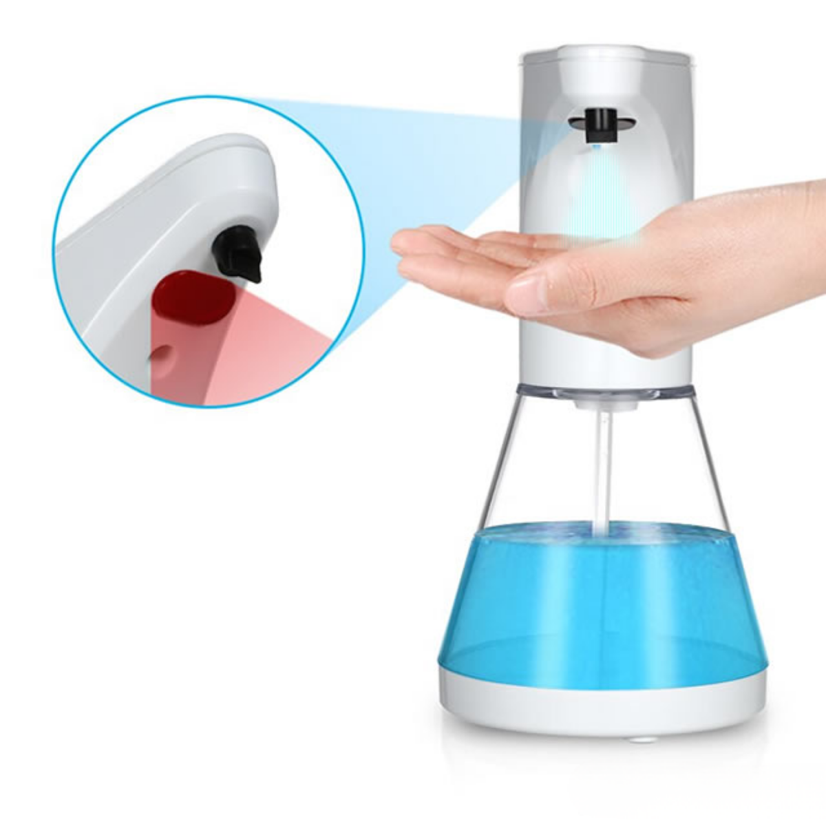 Dispensador Jabon Liquido Automatico Con Sensor Manos Libres-4