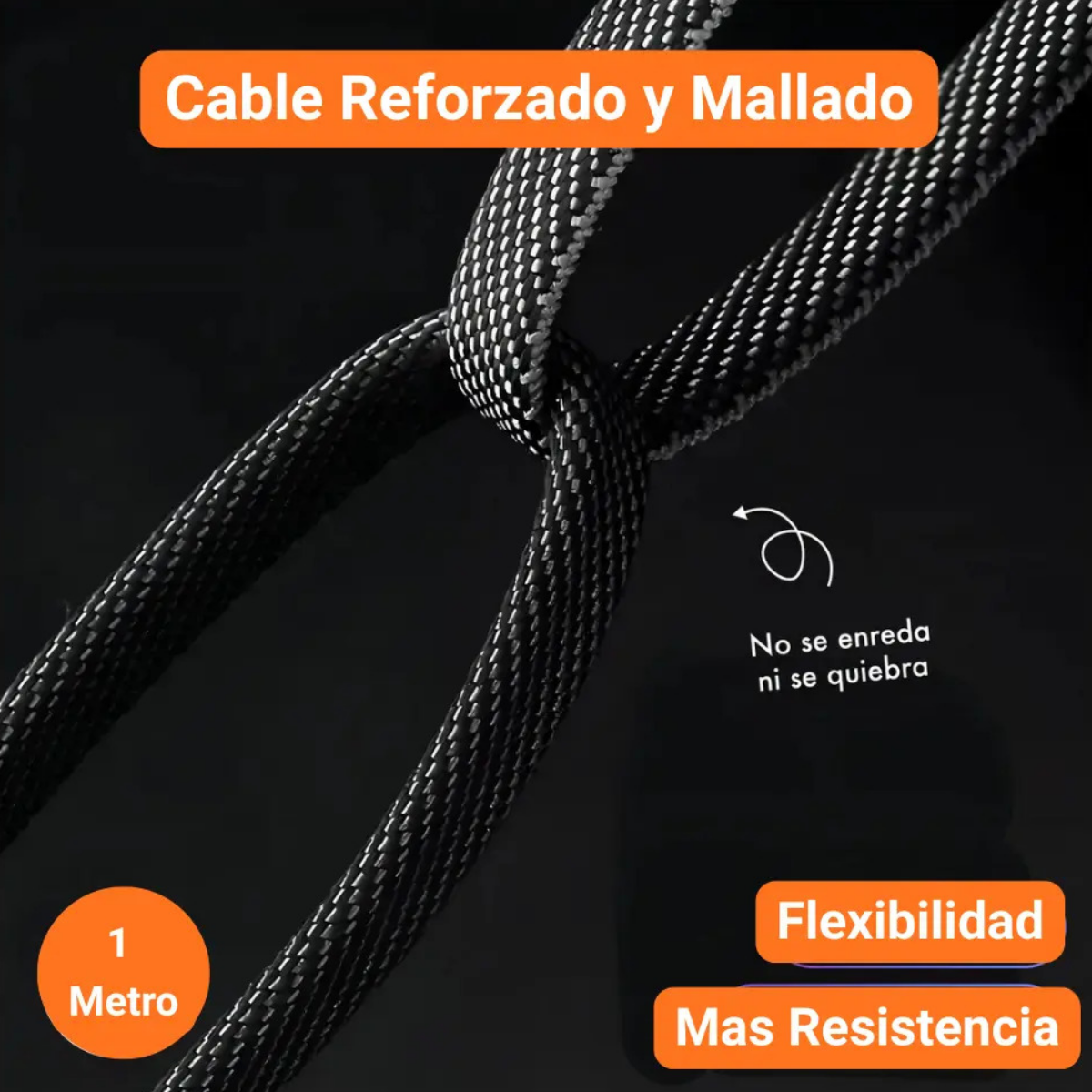 Cable 4 En 1 Carga Rapida Usb A Tipo C Lightning 1 2m-5