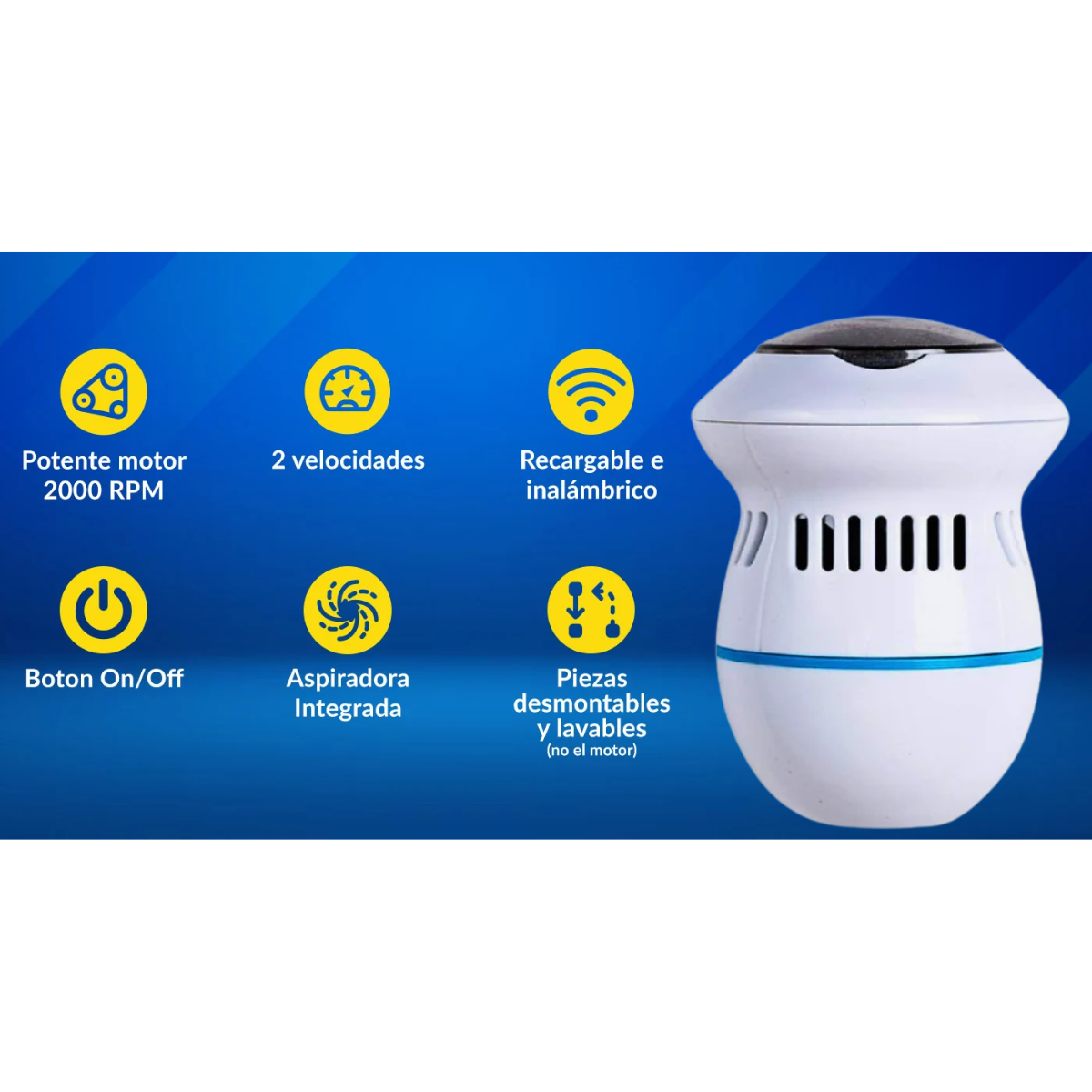 Removedor De Callos Electrico Con Aspiracion Recargable-4