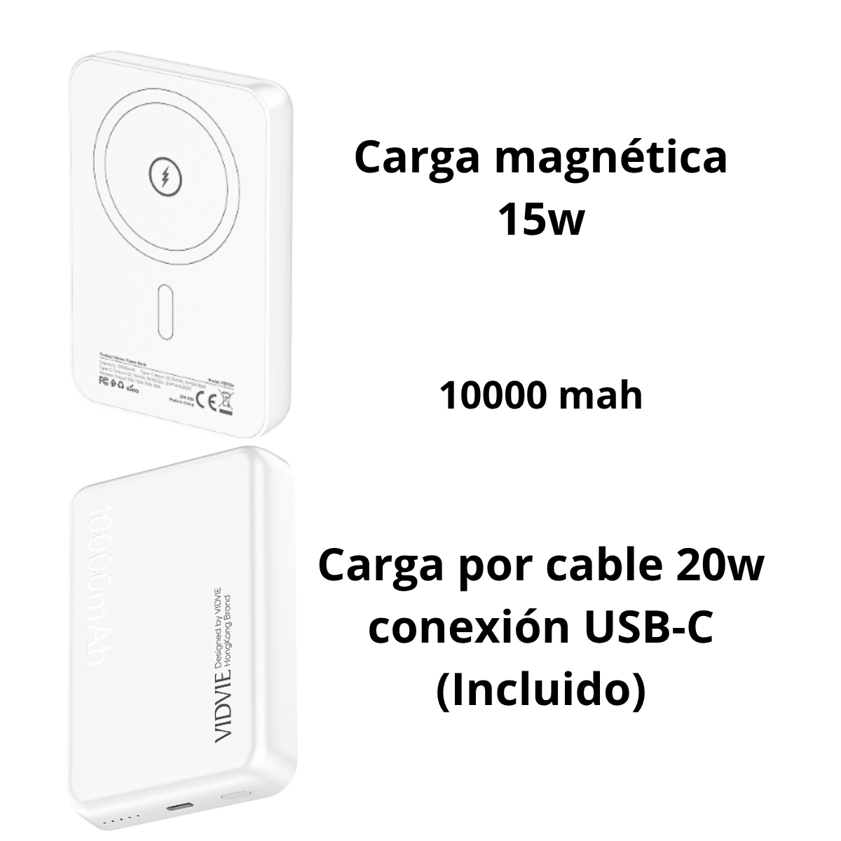 Mini Cargador Magnético Portátil Powerbank 10000mah iPhone-2