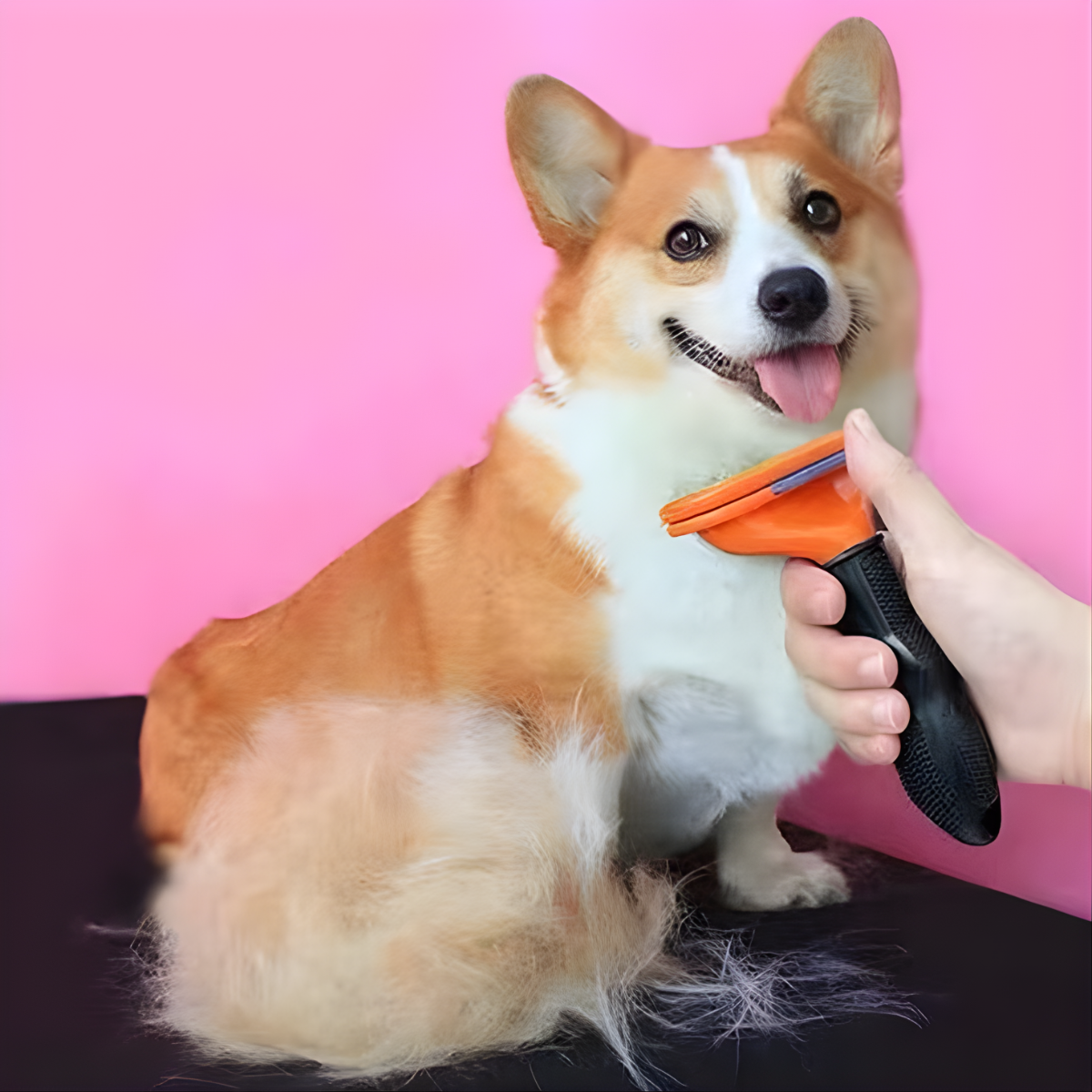 Cepillo Deslanador Para Perros Pelo Largo Talla M-6