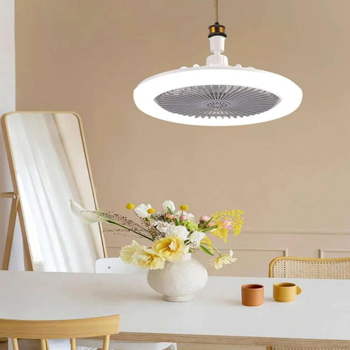 Lampara Ampolleta Led Ventilador Multiuso Bajo Consumo E27-8