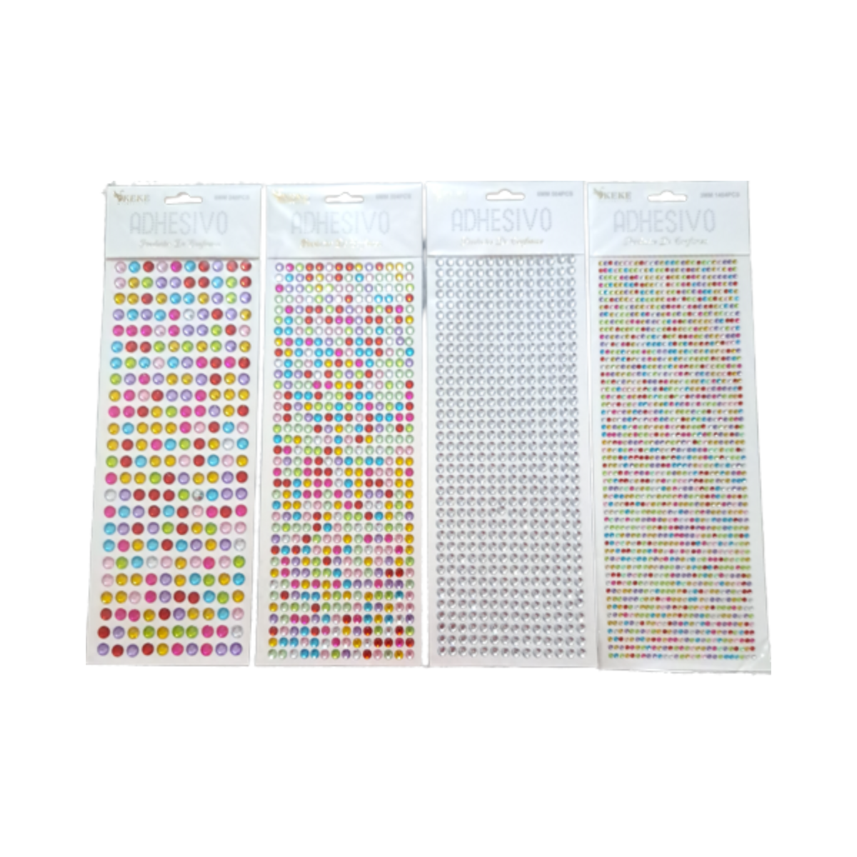 Gemas Stickers Faciales Autoadhesivas Pack  4 Unidades-0