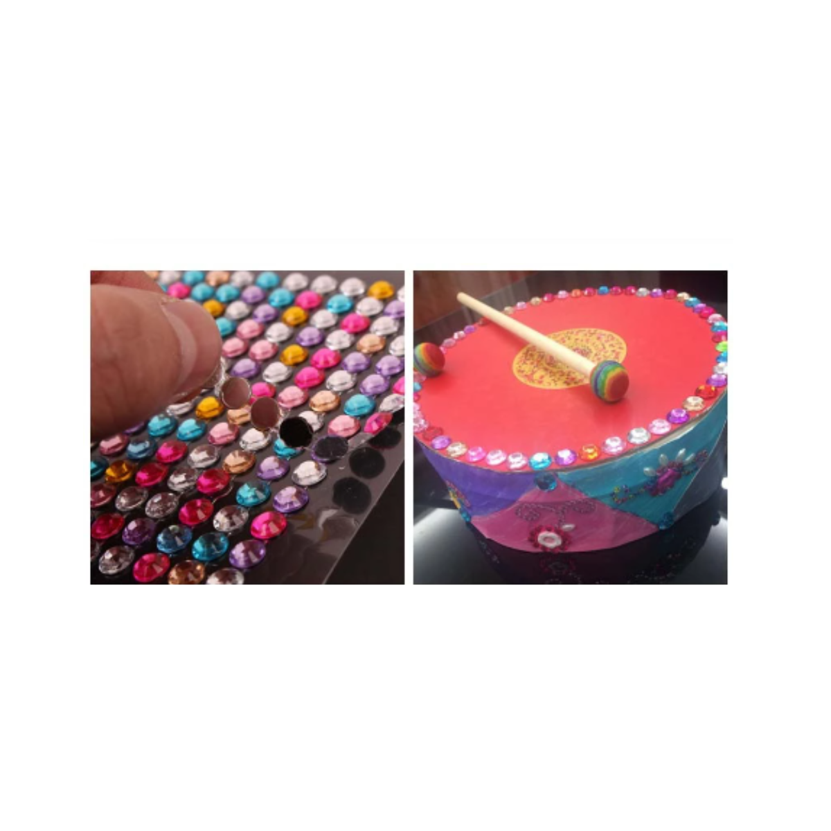 Gemas Stickers Faciales Autoadhesivas Pack  4 Unidades-1