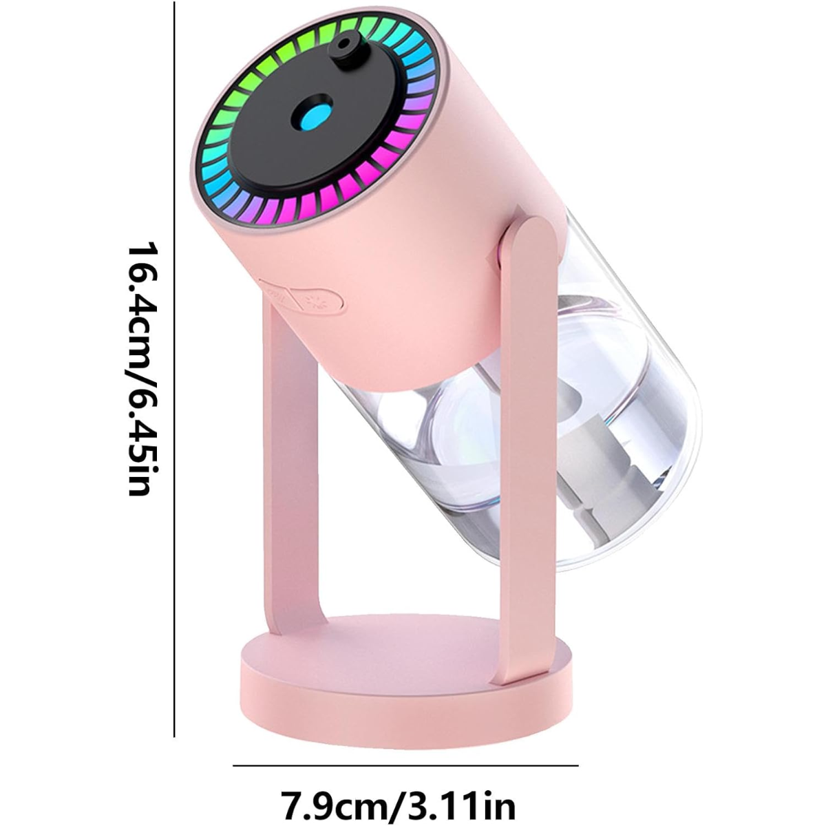 Humidificador Difusor Aroma Y Proyector Estrellas Relajante Rosado-2