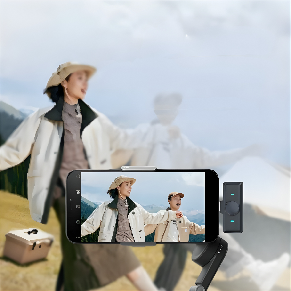 Pack 2 Microfonos Inalambricos Celular iPhone Android Usb c-2