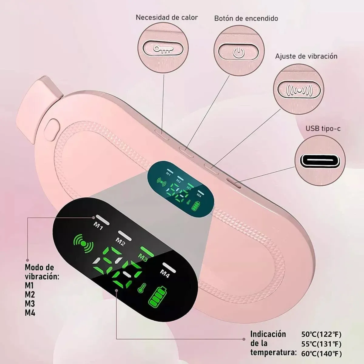 Almohadilla Termica Abdominal Cinturon Colicos Menstruales-2