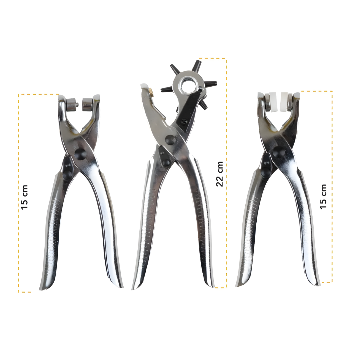 Kit Sacabocados Ojaladora Ojetes Pinza Perforadora Cuero-4