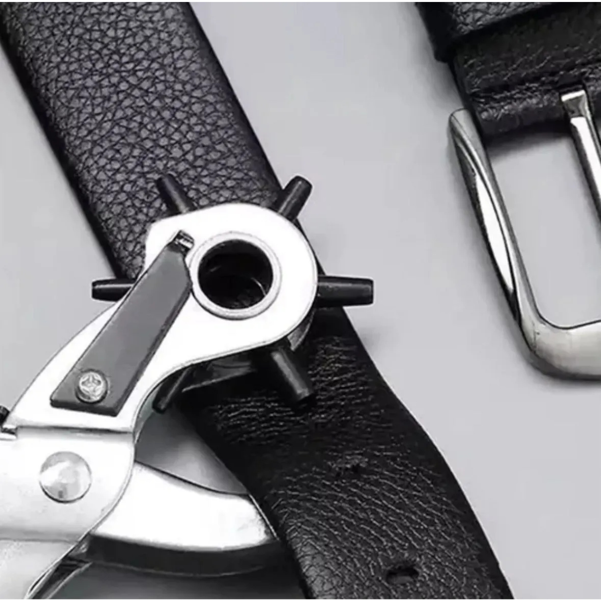 Kit Sacabocados Ojaladora Ojetes Pinza Perforadora Cuero-5