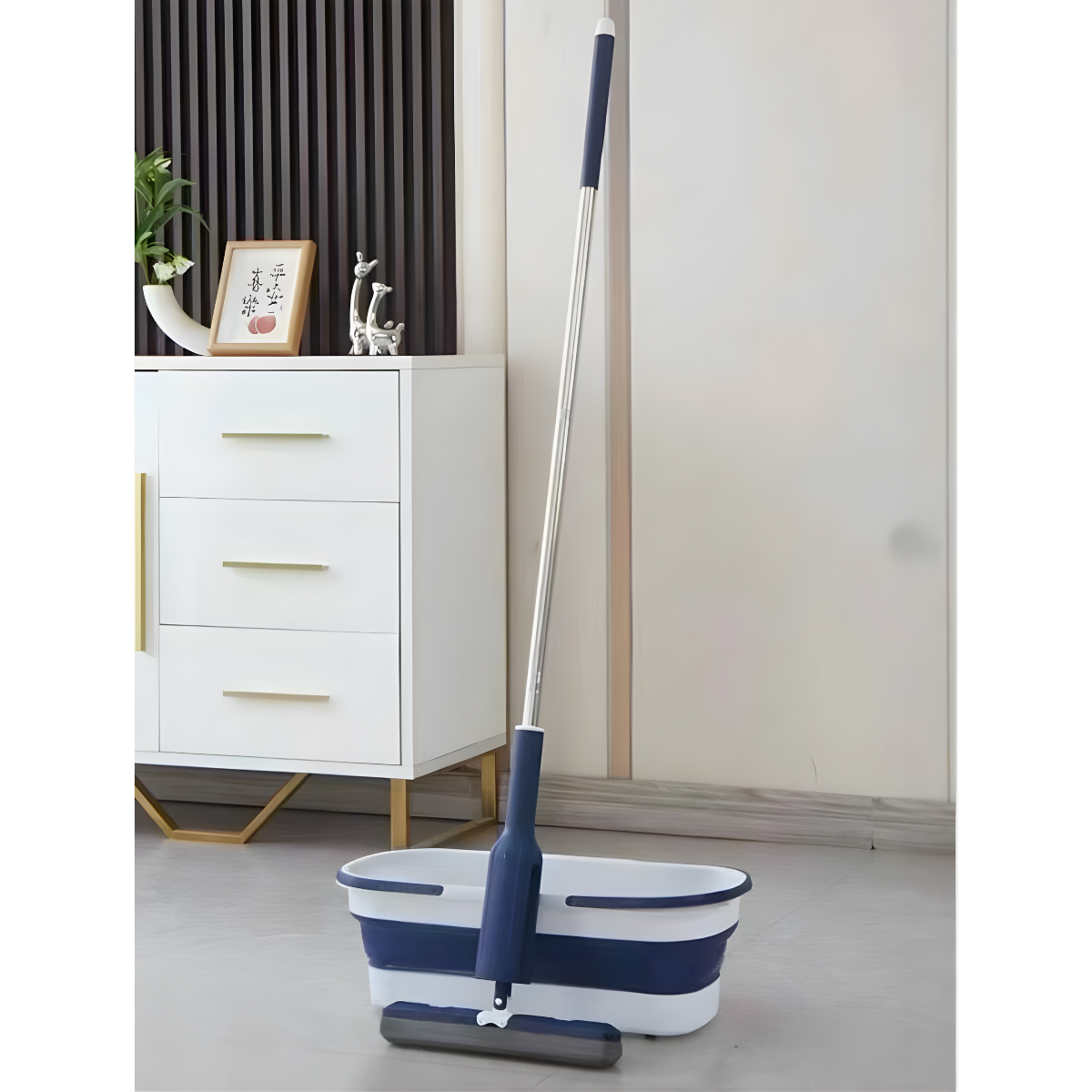 Mopa Trapero Super Absorbente Esponja Con Balde Plegable-5