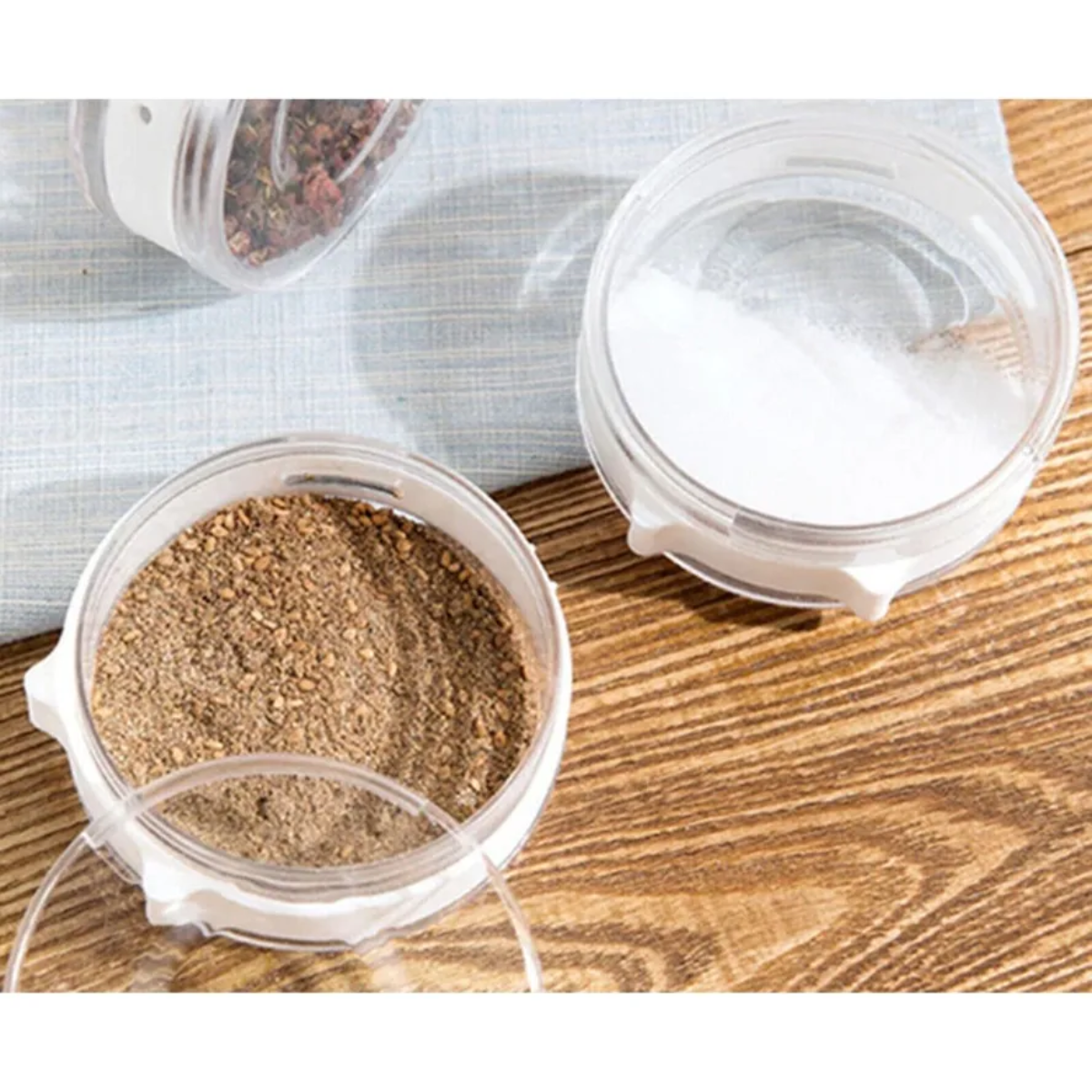 Set 6 Organizador Cilindros Especieros Porta Condimentos-6