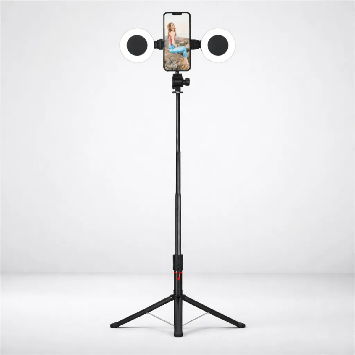 Tripode Selfie Con Aro De Luz Y Control Remoto Para Celular-6