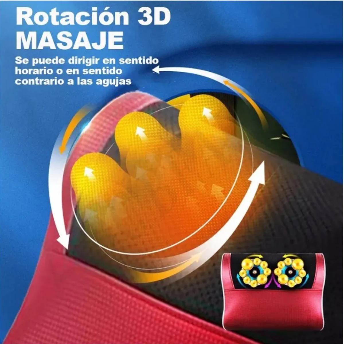 Cojin Masajeador Health Con Calor Cuello Espalda Relajante-2