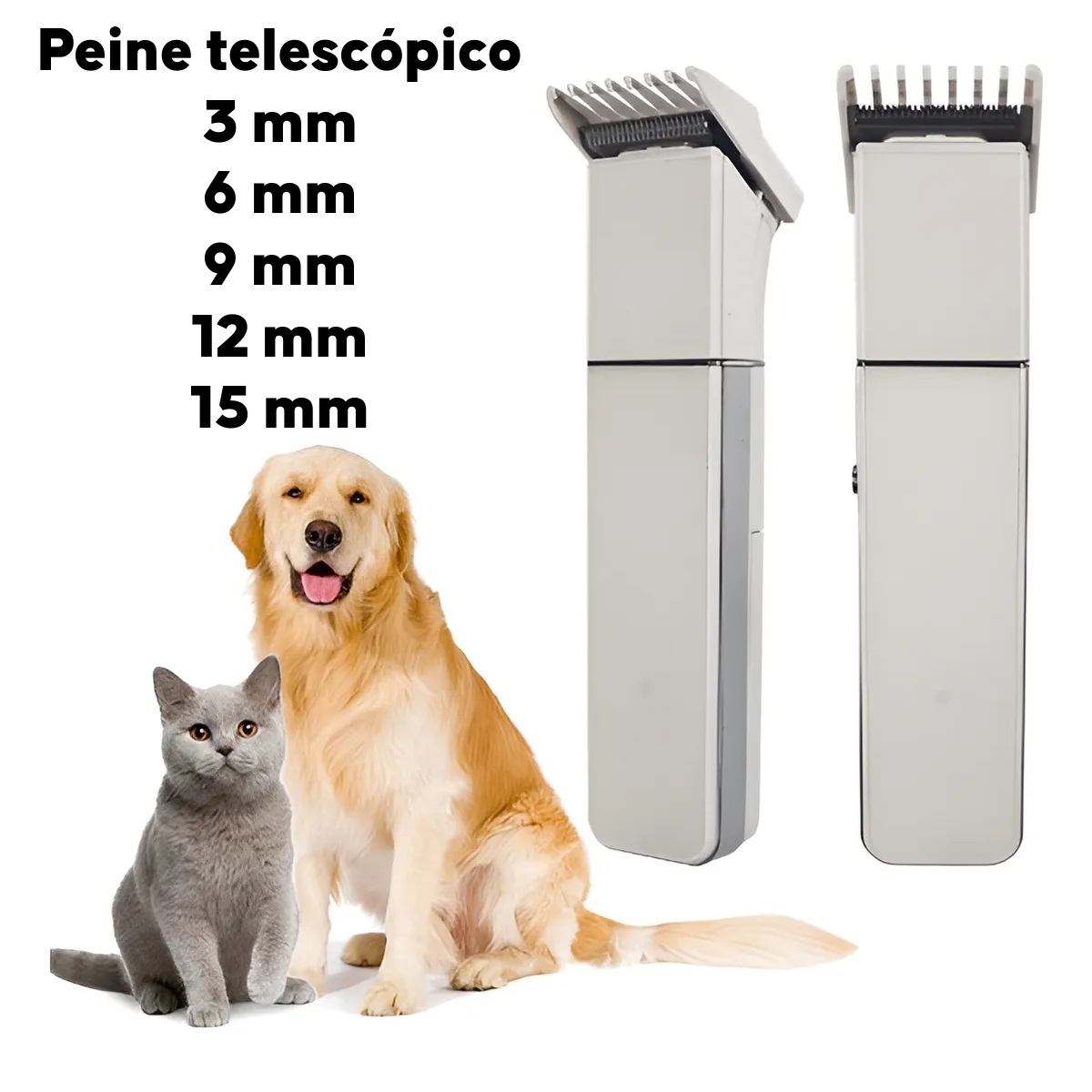 Cortadora De Pelo Portatil Para Perros Y Gatos Inalambrica Recargable-2