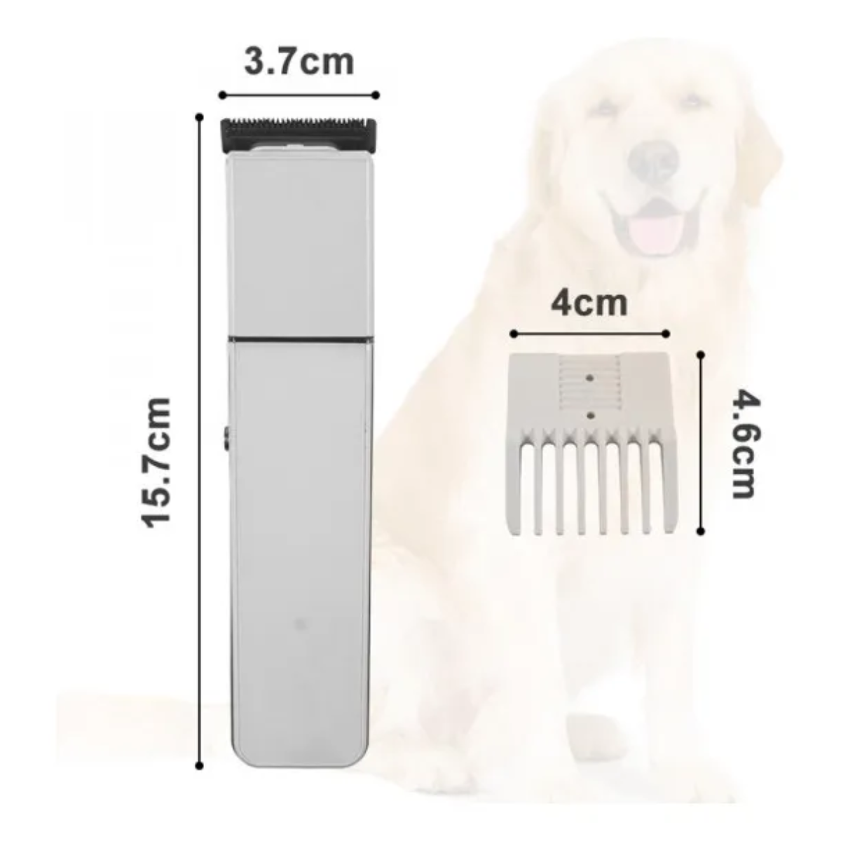 Cortadora De Pelo Portatil Para Perros Y Gatos Inalambrica Recargable-3