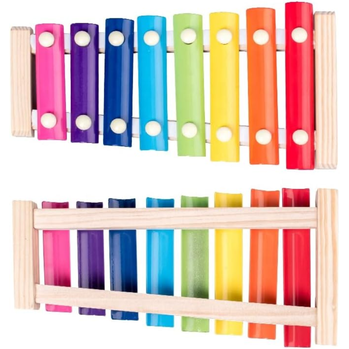 Xilofono Musical De Madera Multicolor Para Ni os 8 Notas-3
