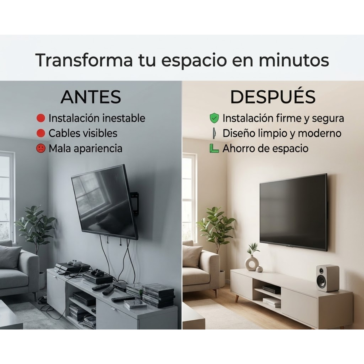 Soporte Tv Fijo Pared Led Lcd 15 A 42 Pulgadas-4