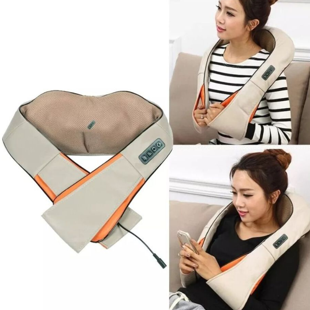 Masajeador Cervical Cuello Hombro Espalda Luz Roja-4