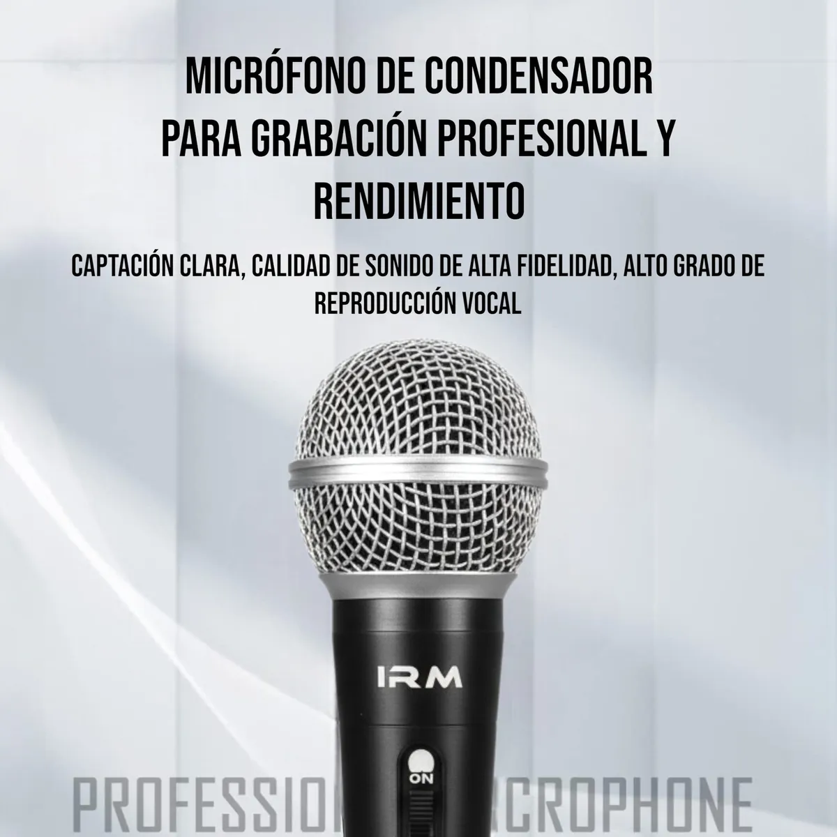 Microfono Karaoke Profesional Con Cable Conexion Auxiliar-3
