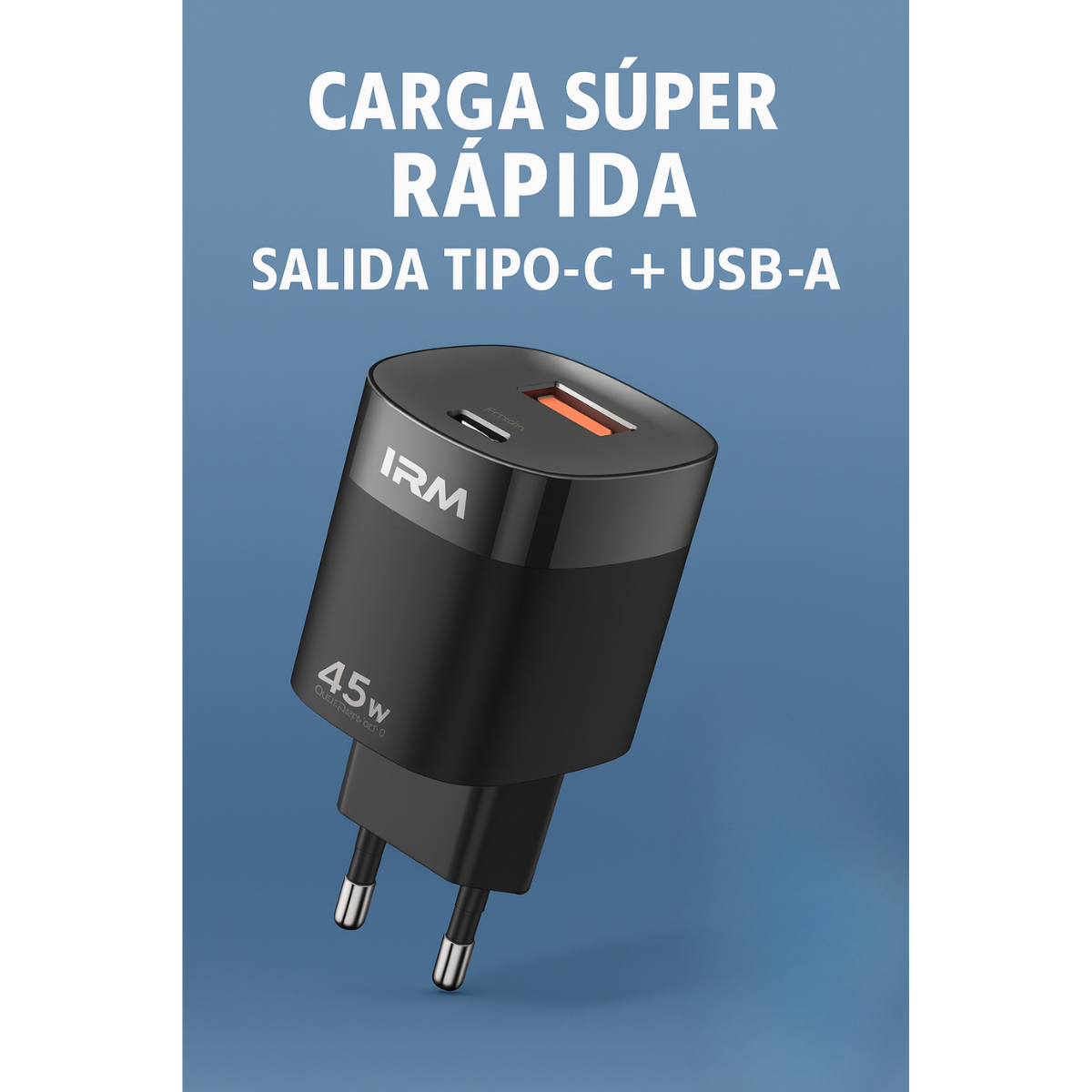 Echufe Cargador Carga Rápida 45w Doble Usb Y Usb-c-2
