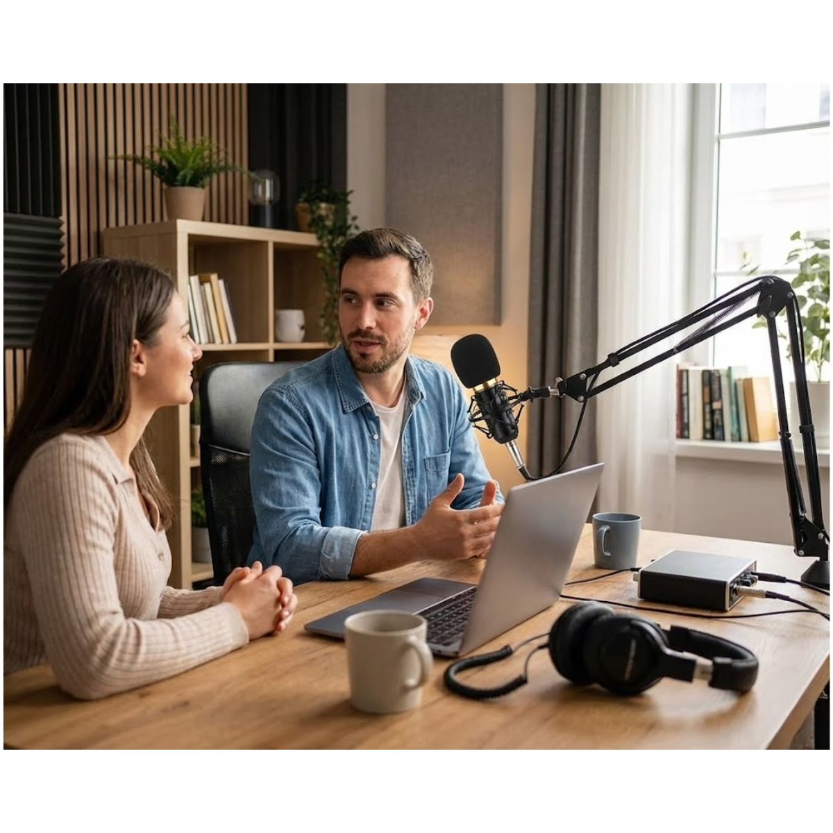 Microfono Condensador Profesional Podcast Soporte Araña-7