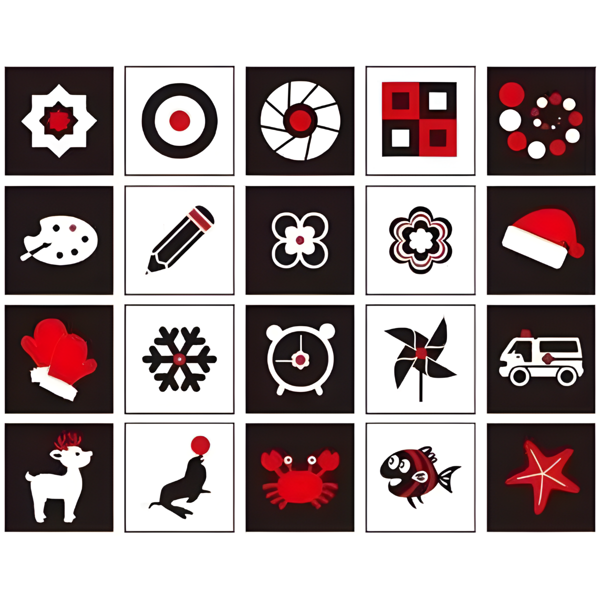 Tarjetas De Estimulacion Visual Didáctico Bebes 3 A 6 Meses-3