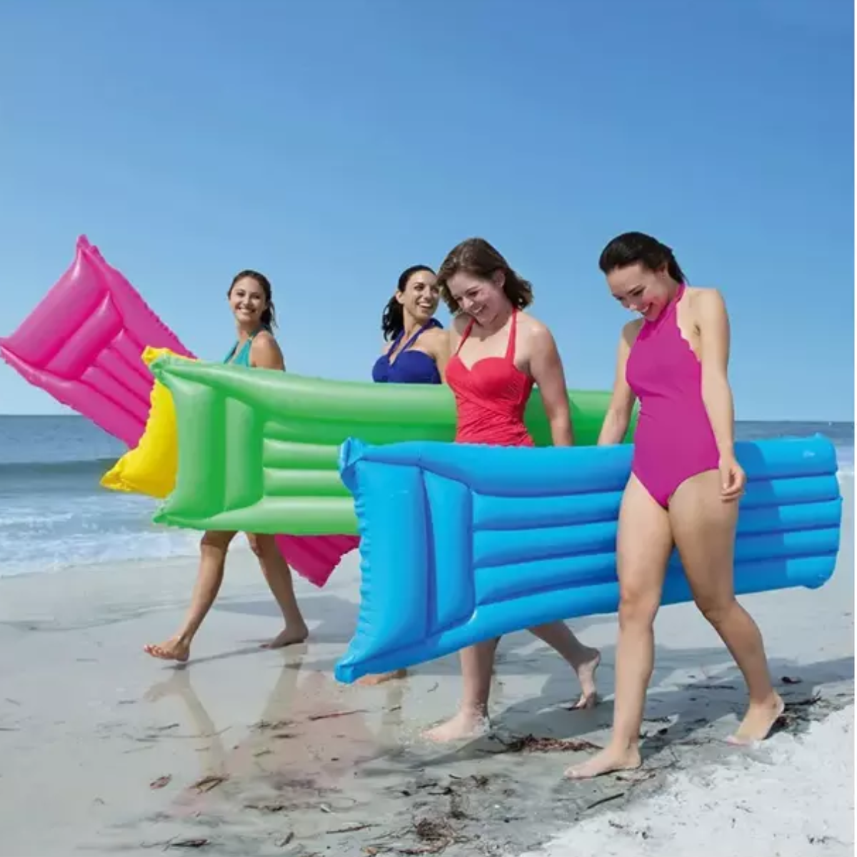 Reposera Inflable Para Piscina Y Playa Resistente 183x70cm-4