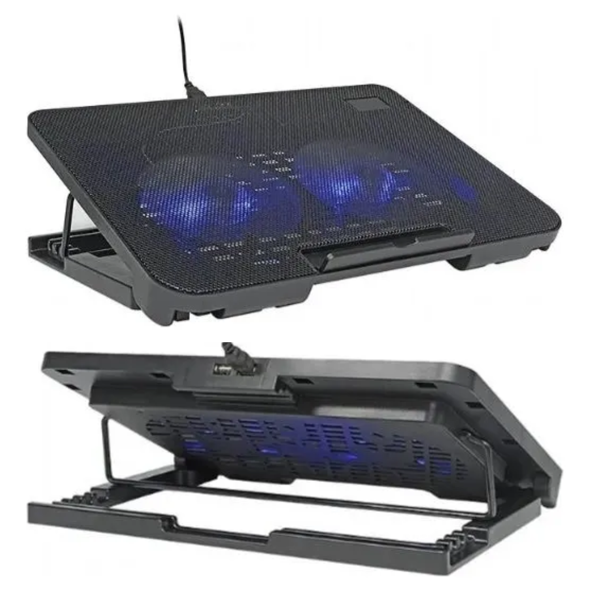 Base Soporte Doble Ventilador Refrigerante Laptop Notebook-3