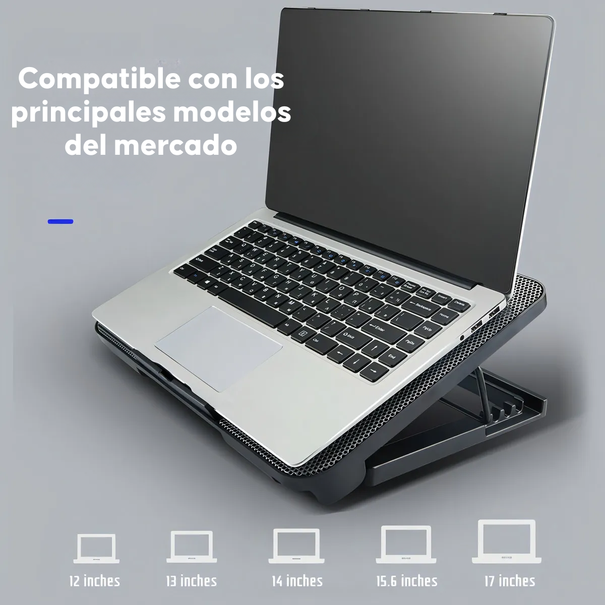 Base Soporte Doble Ventilador Refrigerante Laptop Notebook-7
