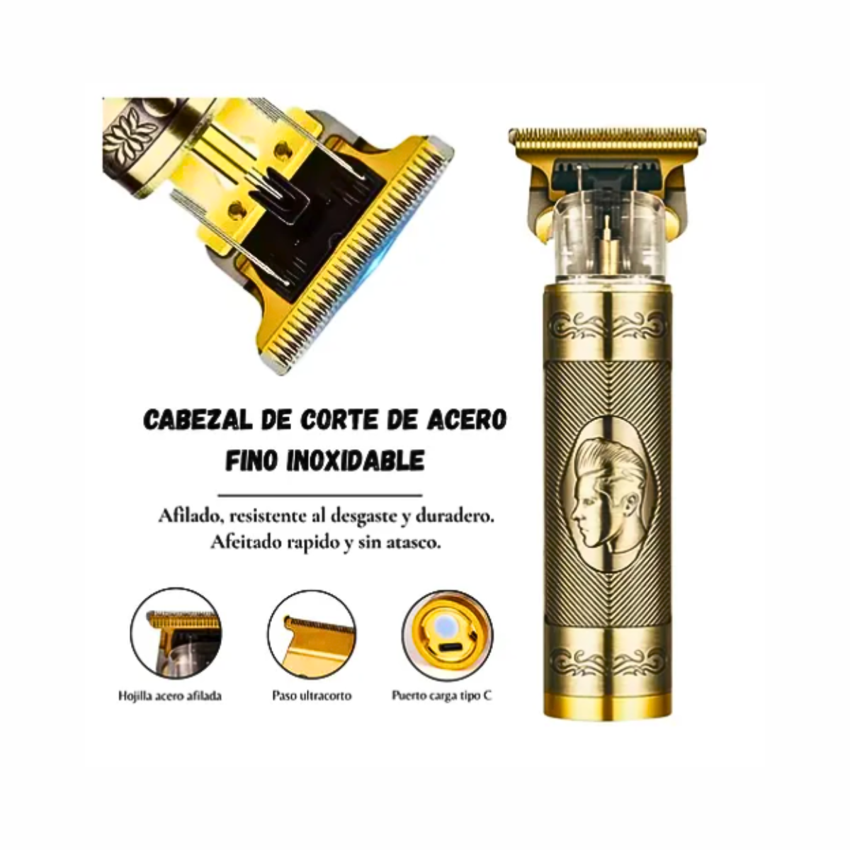 Set Cortadora De Pelo Rasuradora 3 En 1 Inalámbrica-5