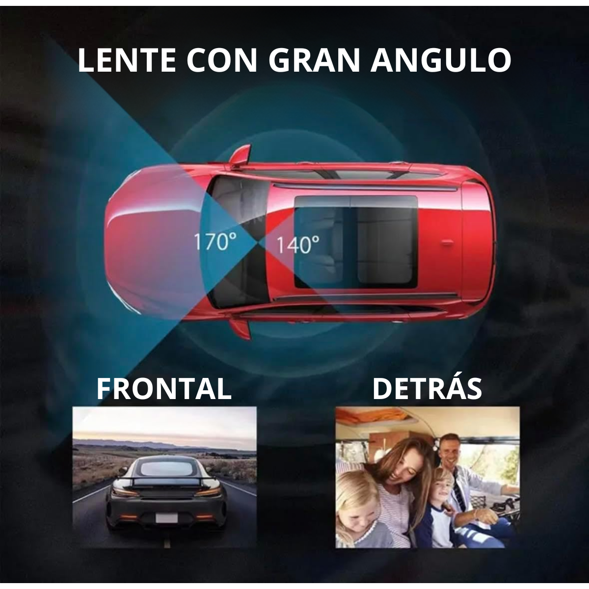 Camara Para Auto Dual Visión Frontal Hd 1080p-4