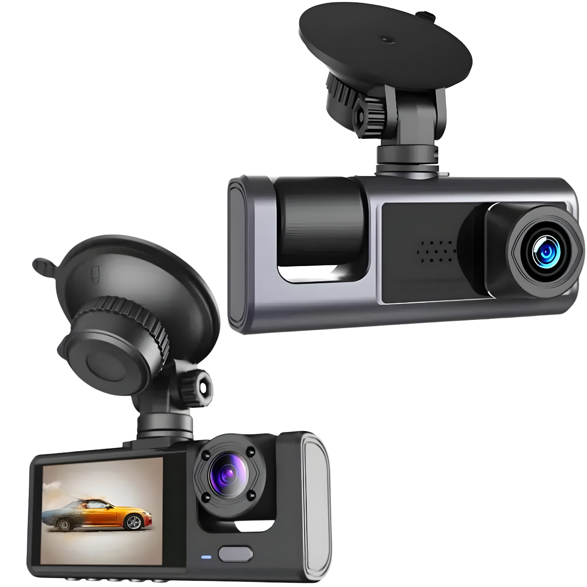 Camara Para Auto Dual Visión Frontal Hd 1080p-5